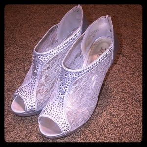 Silver Formal Heels